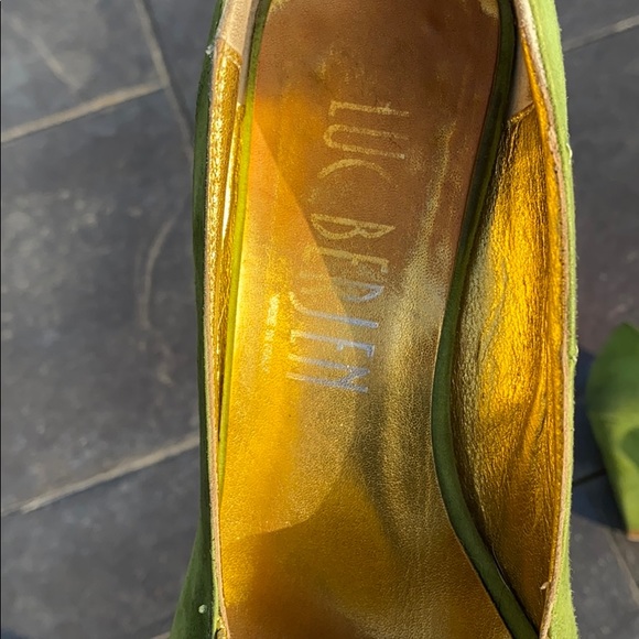 Luc Bergen green suede wedges - Picture 4 of 7